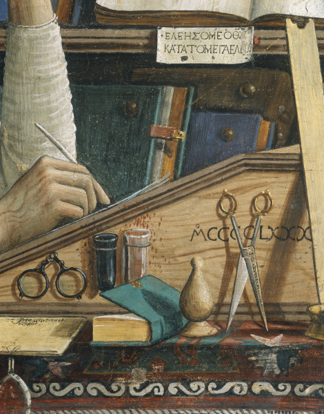 St Jerome, Writing Desk a  (alias Domenico Tommaso Bigordi) Ghirlandaio Domenico