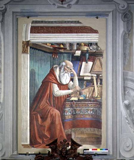 St. Jerome in his Study a  (alias Domenico Tommaso Bigordi) Ghirlandaio Domenico