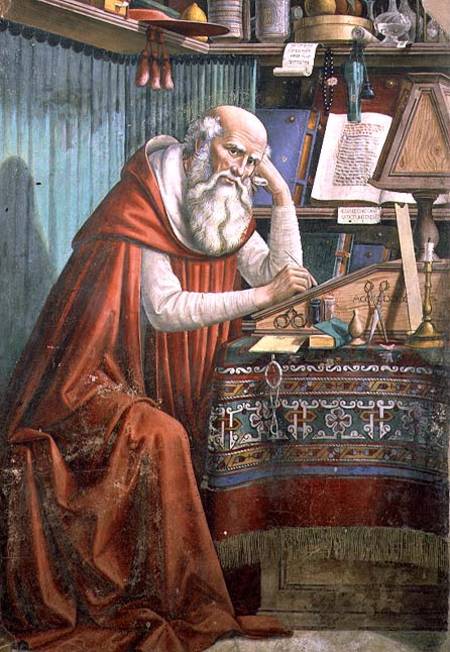 St. Jerome in his Study a  (alias Domenico Tommaso Bigordi) Ghirlandaio Domenico