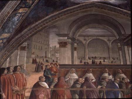 The Loggia and Palazzo della Signoria, Sassetti Chapel a  (alias Domenico Tommaso Bigordi) Ghirlandaio Domenico