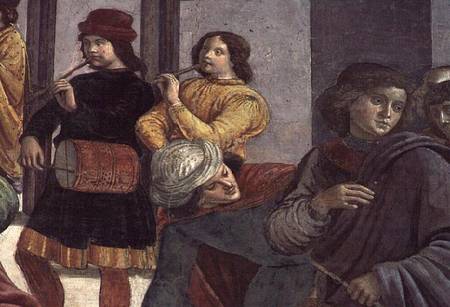 Musicians, from the Marriage of the Virgin a  (alias Domenico Tommaso Bigordi) Ghirlandaio Domenico