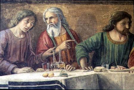 The Last Supper a  (alias Domenico Tommaso Bigordi) Ghirlandaio Domenico