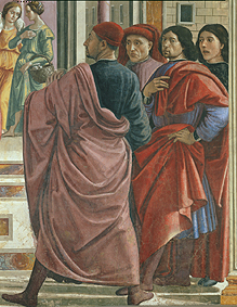 Die Vertreibung Joachims aus dem Tempel (Detail) a  (alias Domenico Tommaso Bigordi) Ghirlandaio Domenico