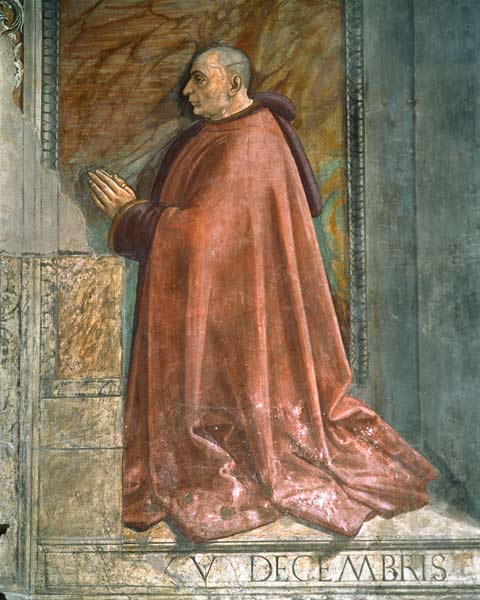 Portrait of Francesco Sassetti, from the Cycle of St. Francis, Sassetti Chapel a  (alias Domenico Tommaso Bigordi) Ghirlandaio Domenico