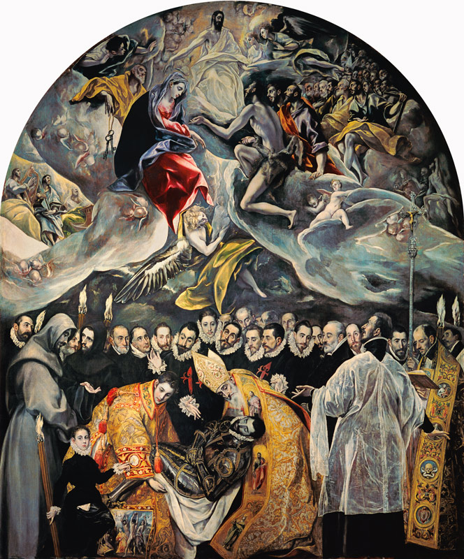 Funerale del conte di Orgaz a El Greco (alias Dominikos Theotokopulos)