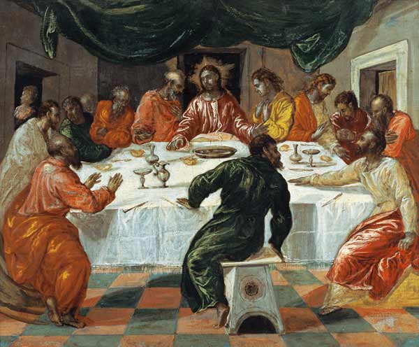 L'ultima cena, cenacolo a El Greco (alias Dominikos Theotokopulos)