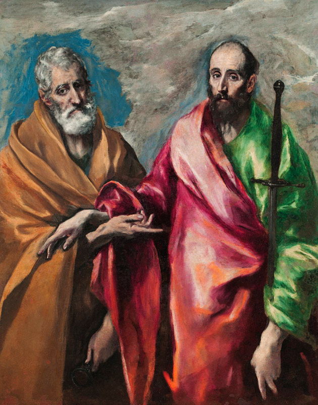 Saint Peter and Saint Paul a El Greco (alias Dominikos Theotokopulos)