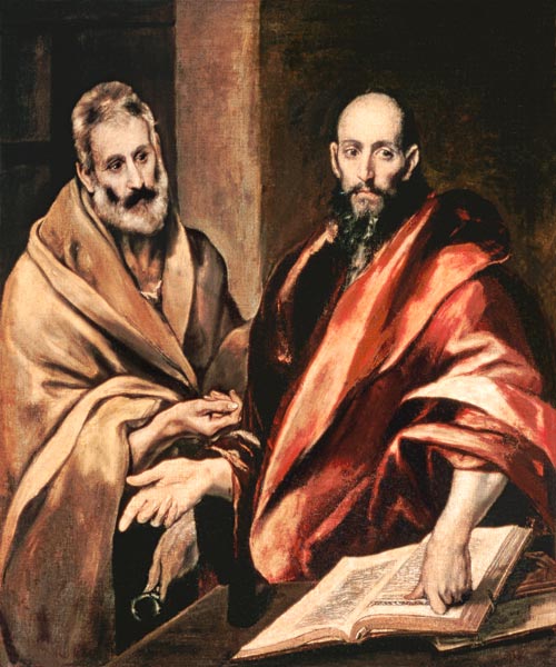 The apostles of Peter and Paulus a El Greco (alias Dominikos Theotokopulos)