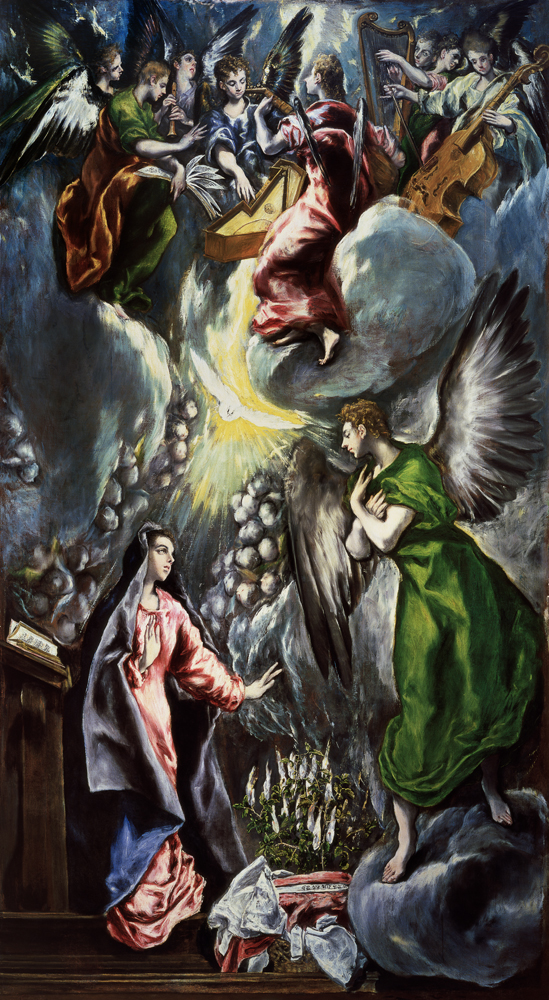 Mariä proclamation of II a El Greco (alias Dominikos Theotokopulos)