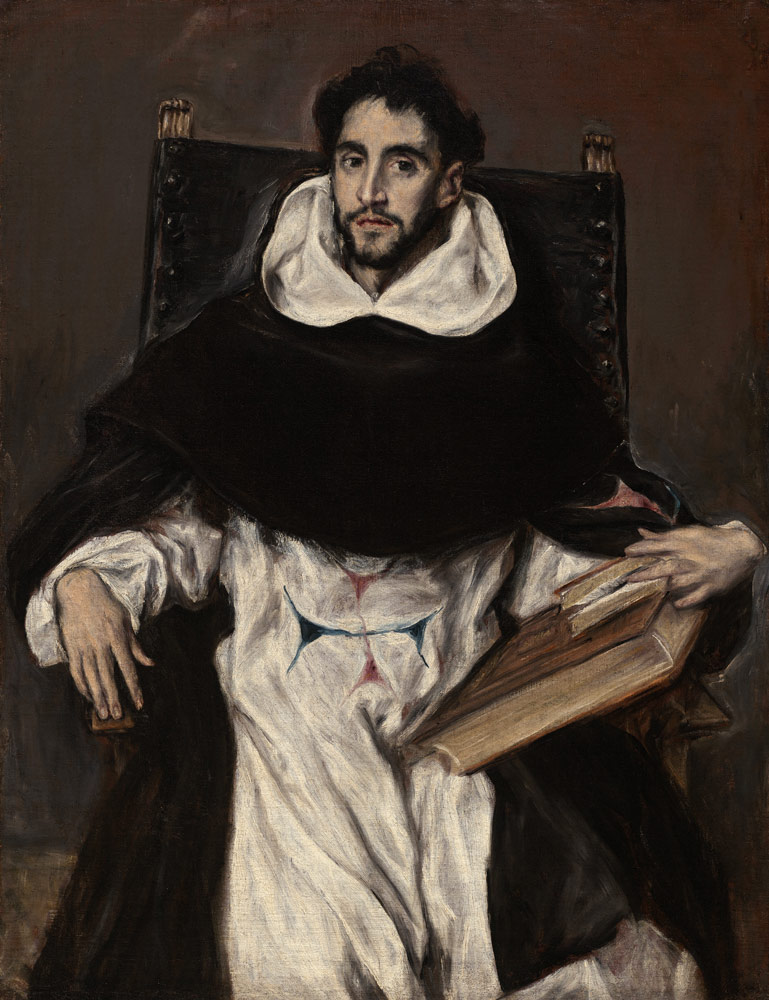 Porträt des Fray Hortensio Félix Paravicino a El Greco (alias Dominikos Theotokopulos)