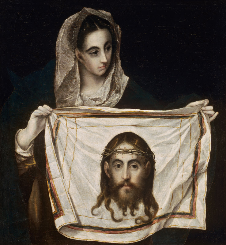 Saint Veronica a El Greco (alias Dominikos Theotokopulos)