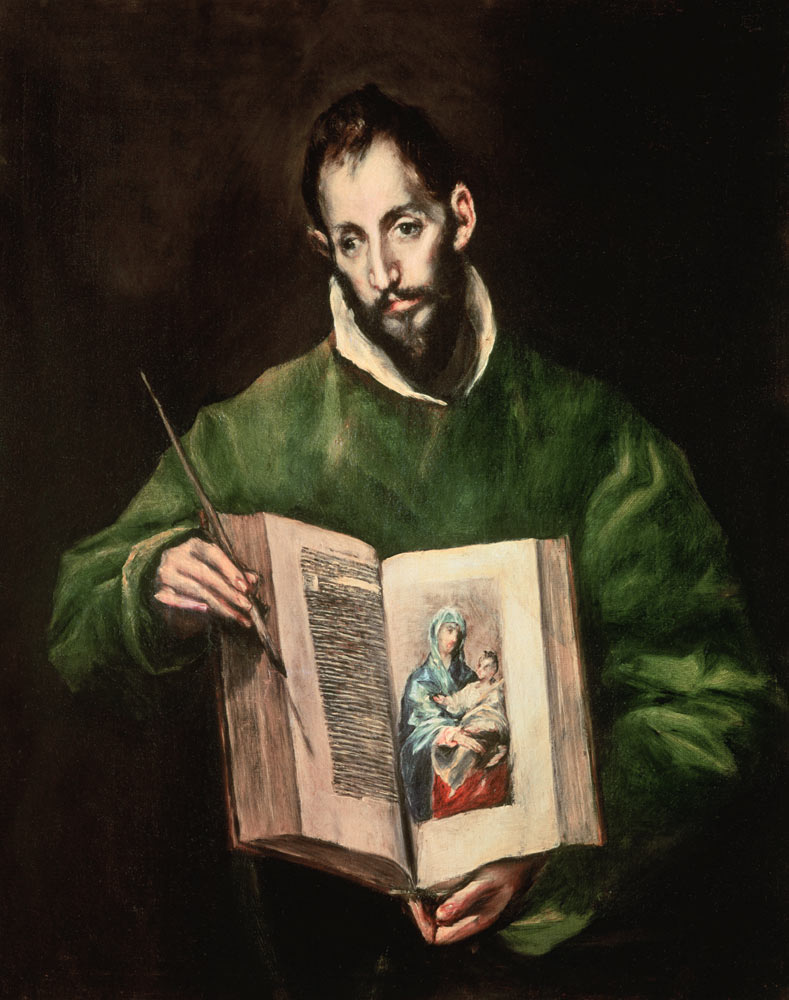 St. Luke a El Greco (alias Dominikos Theotokopulos)