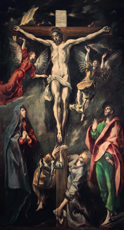 The Crucifixion a El Greco (alias Dominikos Theotokopulos)