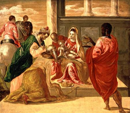 The Adoration of the Magi a El Greco (alias Dominikos Theotokopulos)