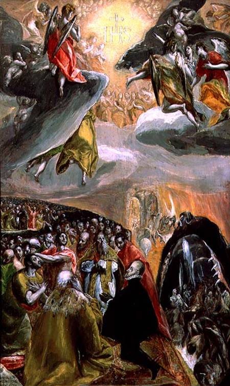 The Adoration of the Name of Jesus a El Greco (alias Dominikos Theotokopulos)