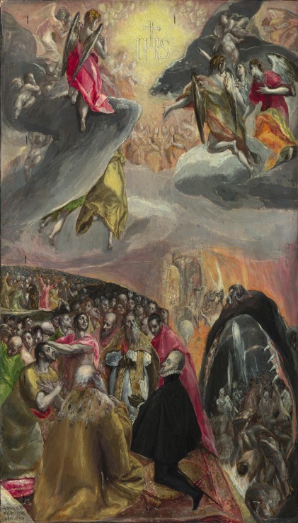 The Adoration of the Name of Jesus a El Greco (alias Dominikos Theotokopulos)