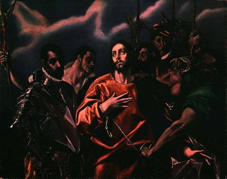 The Disrobing of Christ (El Espolio) a El Greco (alias Dominikos Theotokopulos)