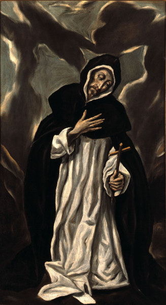 St.Dominic Praying a El Greco (alias Dominikos Theotokopulos)