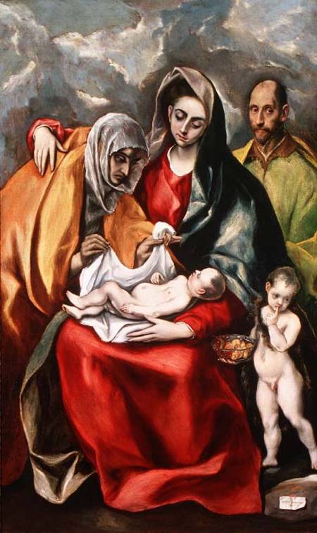 The Holy Family with St.Elizabeth a El Greco (alias Dominikos Theotokopulos)