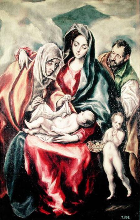 The Holy Family a El Greco (alias Dominikos Theotokopulos)
