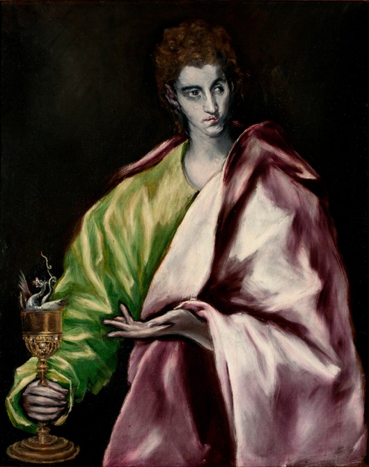 Saint John the Evangelist a El Greco (alias Dominikos Theotokopulos)