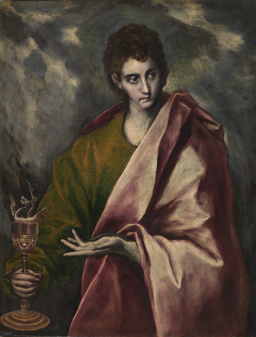 Saint John the Evangelist a El Greco (alias Dominikos Theotokopulos)