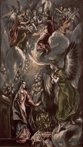 Mariae Verkuendigung a El Greco (alias Dominikos Theotokopulos)