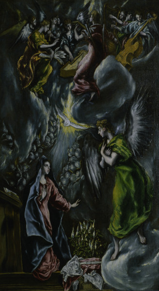 Annunciation to Mary a El Greco (alias Dominikos Theotokopulos)