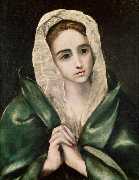 Mater dolerosa a El Greco (alias Dominikos Theotokopulos)