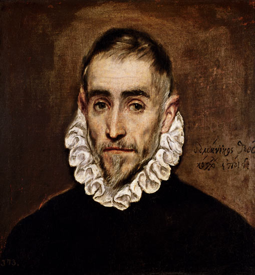 Portrait of an unknown gentleman a El Greco (alias Dominikos Theotokopulos)