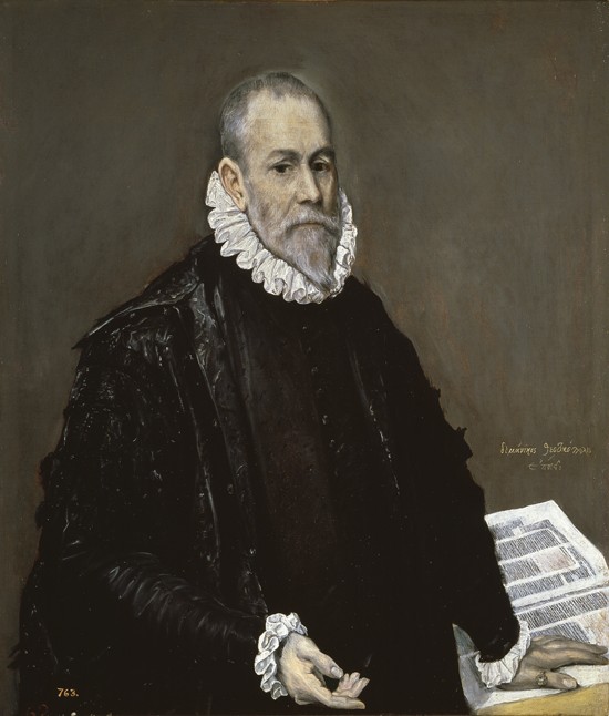 Portrait of a Physician a El Greco (alias Dominikos Theotokopulos)