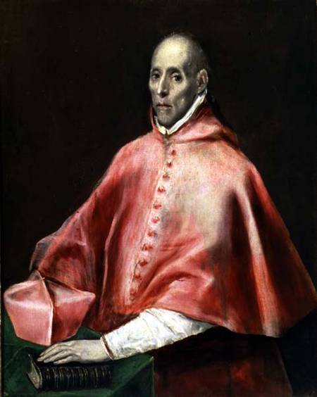 Portrait of Cardinal Juan de Tavera a El Greco (alias Dominikos Theotokopulos)
