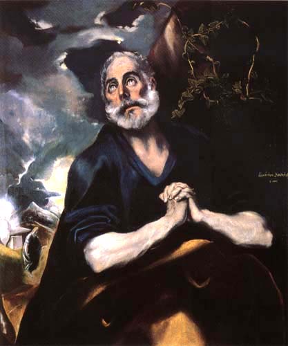 Reuiger of St. Peter a El Greco (alias Dominikos Theotokopulos)