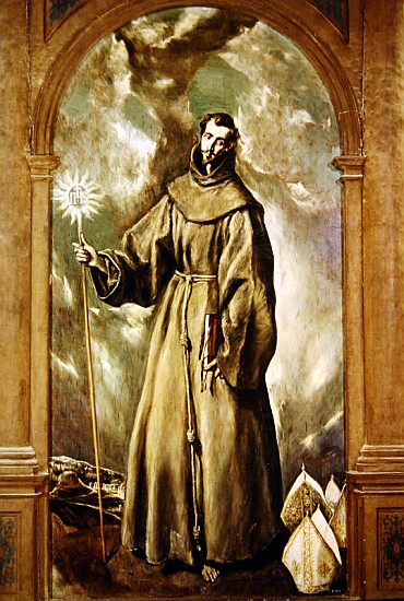 Saint Bernard a El Greco (alias Dominikos Theotokopulos)
