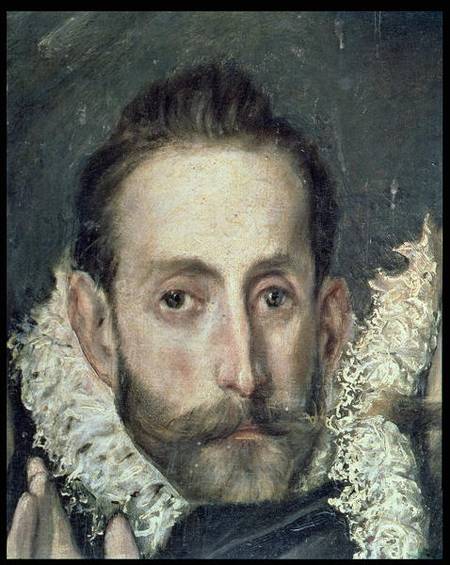 Self Portrait, detail from The Burial of Count Orgaz a El Greco (alias Dominikos Theotokopulos)