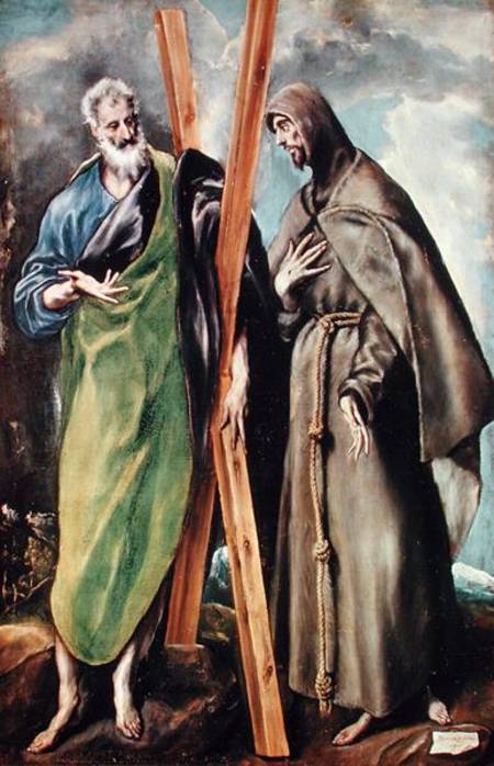 SS. Andrew and Francis of Assisi a El Greco (alias Dominikos Theotokopulos)