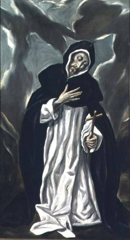 St.Dominic of Guzman (c.1170-1221) a El Greco (alias Dominikos Theotokopulos)