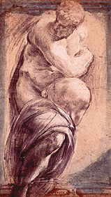 Study to Michelangelos "The Day" a El Greco (alias Dominikos Theotokopulos)
