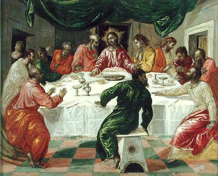 The Last Supper a El Greco (alias Dominikos Theotokopulos)