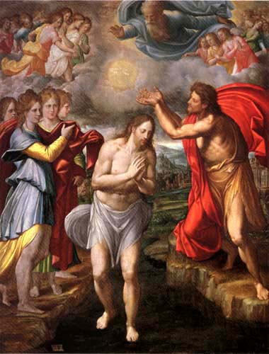 Baptize Christi II a El Greco (alias Dominikos Theotokopulos)