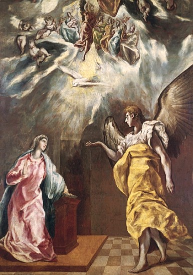 The Annunciation a El Greco (alias Dominikos Theotokopulos)