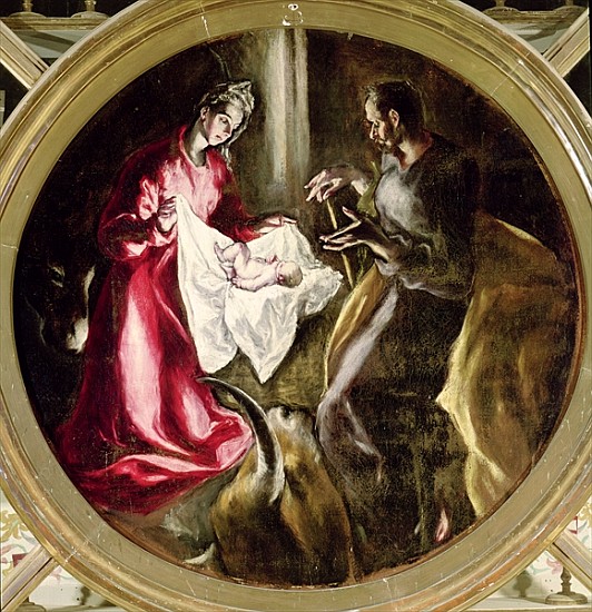 The Nativity, 1587-1614 a El Greco (alias Dominikos Theotokopulos)