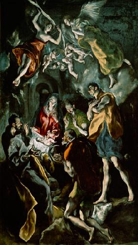 The Adoration of the Shepherds, from the Santo Domingo el Antiguo Altarpiece