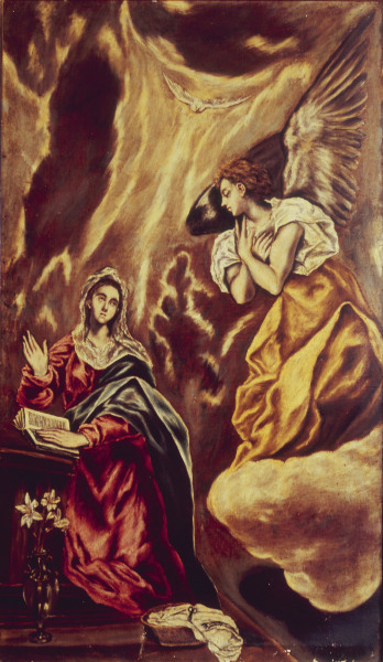 Annunciation to Mary a El Greco (alias Dominikos Theotokopulos)
