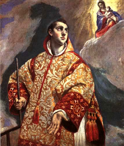 Vision of the St. Laurentinus a El Greco (alias Dominikos Theotokopulos)
