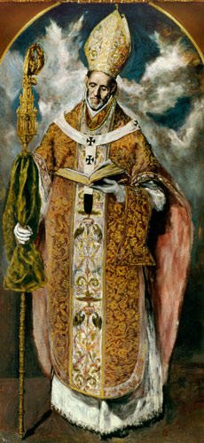 St. Ildefonso (607-667) a El Greco (alias Dominikos Theotokopulos)