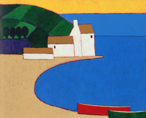 Bay in Southern Brittany, 2004 (acrylic on paper)  a Eithne  Donne