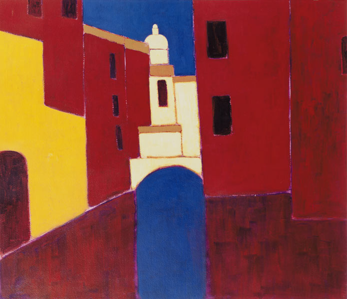 Rio in Cannaregio, Venice, 1999 (acrylic on paper)  a Eithne  Donne