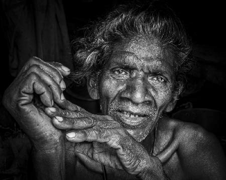 elder at a small village in the outskirts of Kolkata