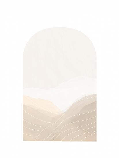 Beige Abstract Landscape